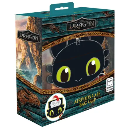 How to Train Your Dragon Toothless 3D pjenasta torbica za AirPods slušalice s kopčom fotografija proizvoda
