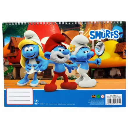 Smurfs Village A/4 spiralni blok za crtanje, 40 stranica sa naljepnicama fotografija proizvoda