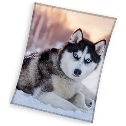 Husky fleece deka fotografija proizvoda