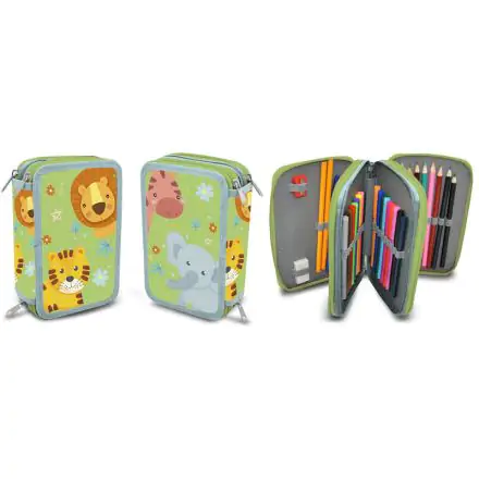 Into the Jungle trostruka pernica fotografija proizvoda