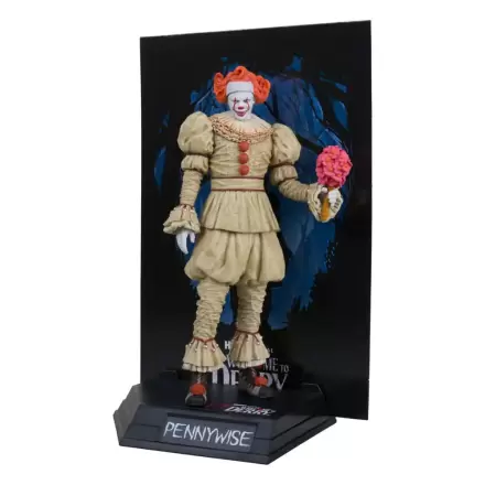 It: Welcome to Derry Movie Maniacs PVC statua Pennywise (Flashback) (Gold Label) 16 cm fotografija proizvoda