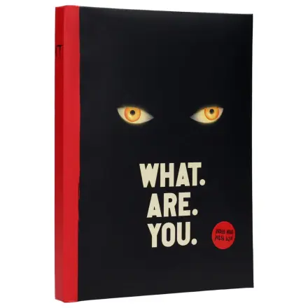 It bilježnica sa svjetlom Što ste vi fotografija proizvoda