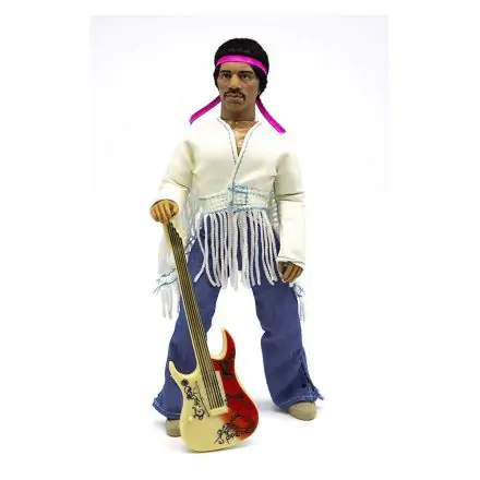 Jimi Hendrix akcijska figura Woodstock Flocked 20 cm termékfotója