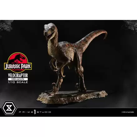 Jurassic Park Prime Collectibles Kip 1/10 Velociraptor Otvorena Usta 19 cm termékfotója