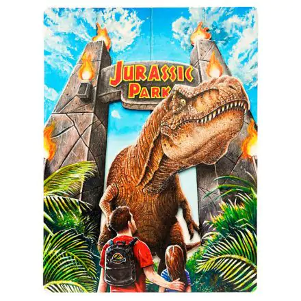 Jurassic Park WoodArts 3D Drveni Zidni Umjetnički Ukras Rex Attack 30 x 40 cm fotografija proizvoda