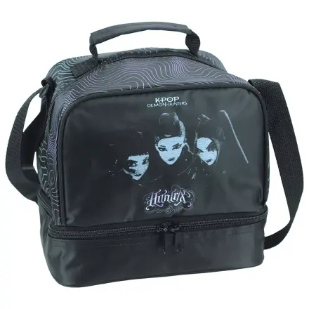 K-pop Demon Slayers Crna termalna torba za ručak 21 cm fotografija proizvoda