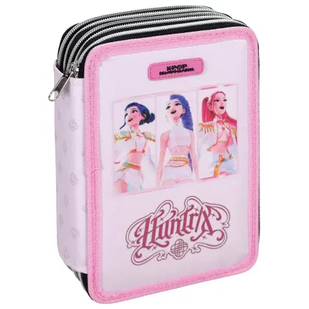 K-pop Demon Slayers Ružičasta puna pernica s 3 sloja fotografija proizvoda