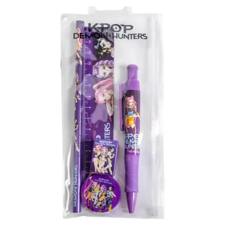 K-pop Demon Hunters Ljubičasti set uredskog materijala 5 komada fotografija proizvoda