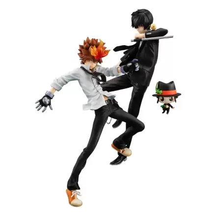 Katekyo Hitman Reborn! G.E.M. Series PVC Statua Tsunayoshi Sawada & Kyoya Hibari & Reborn Set 21 cm fotografija proizvoda