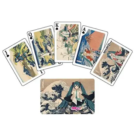 Katsushika Hokusai x Hatsune Miku Igraće karte fotografija proizvoda