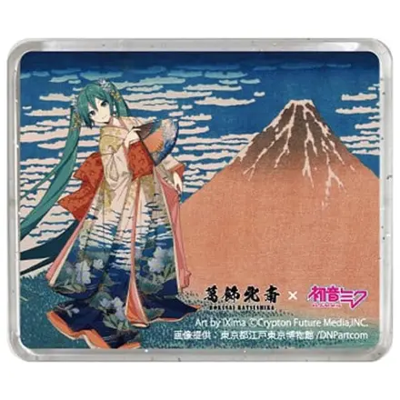 Katsushika Hokusai x Hatsune Miku 3D Magnet Trideset i šest pogleda na planinu Fuji Lijep vjetar, vedro jutro fotografija proizvoda