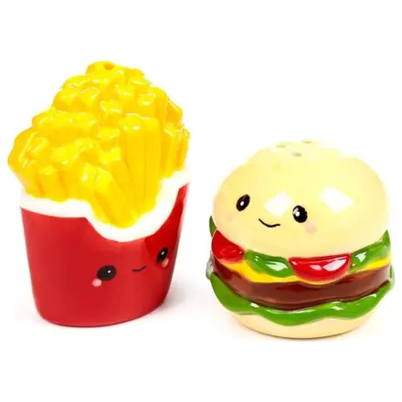 Kawaii Burger & Fries set posudica za sol i papar fotografija proizvoda