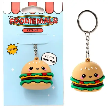 KAWAII Hammy the Burger PVC 3D privjesak za ključeve fotografija proizvoda