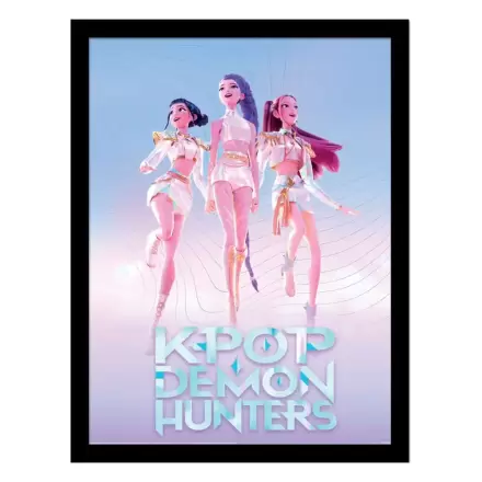 KPop Demon Hunters kolekcionarski otisnuti uokvireni plakat Trio fotografija proizvoda