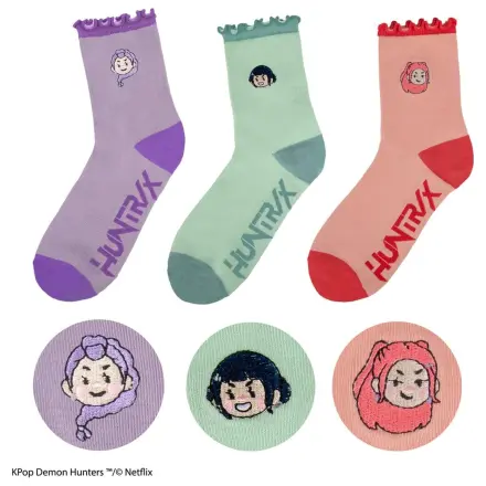 KPop Demon Hunters Set od 3 čarape HUNTR/X fotografija proizvoda