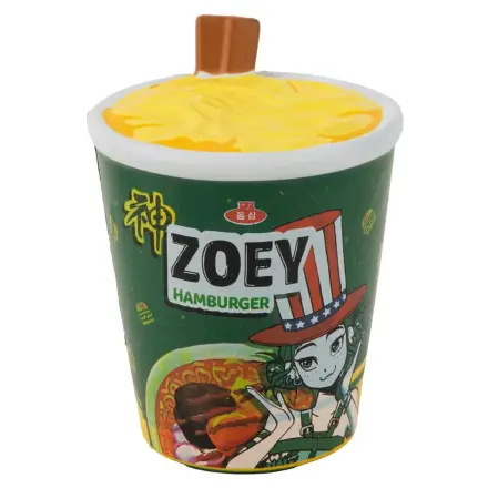 KPop Demon Hunters Squishy antistres figura Zoey Hamburger Noodles fotografija proizvoda