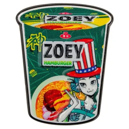 KPop Demon Hunters Pin Zoey Hamburger Rezanci fotografija proizvoda