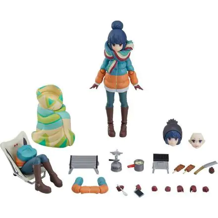 Laid-Back Camp Figma akcijska figura Rin Shima DX Edition 13 cm fotografija proizvoda