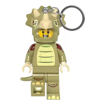 LEGO Minifigures Svjetleći Privjesak za ključeve Odijelo Triceratops 8 cm fotografija proizvoda