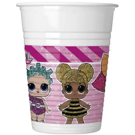 LOL Surprise Glitterati plastične čaše pakiranje od 8 komada 200 ml fotografija proizvoda