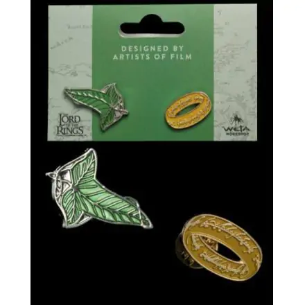 Lord of the Rings Collectors set znački 2-Pack Elfen Leaf & One Ring termékfotója