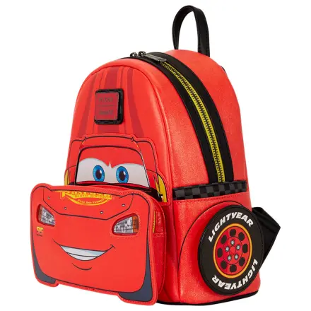 Loungefly Disney Pixar Cars 20th Anniversary Lightning McQueen metalik svjetleći ruksak 26 cm fotografija proizvoda