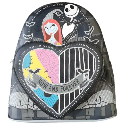 Loungefly The Nightmare Before Christmas Jack & Sally Split Heart ruksak 26 cm fotografija proizvoda