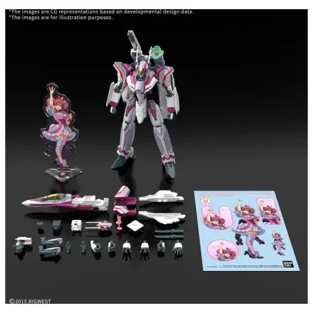 Macross HG 1/100 VF-31C Siegfried (Farina Jenius) Deluxe komplet modela fotografija proizvoda