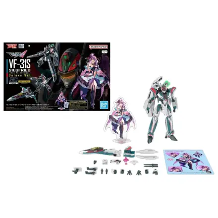 Macross HG 1/100 VF-31S Siegfried Deluxe set model komplet fotografija proizvoda