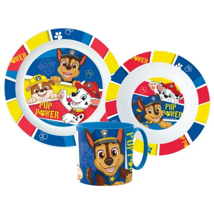 Paw Patrol Pup Power set posuđa za jelo, Micro Plastic Set s šalicom 265 ml fotografija proizvoda