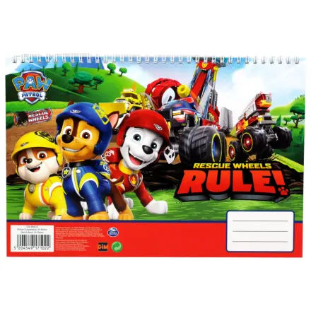 PAW Patrol Rescue Wheels A4 spiralni blok za crtanje, 30 listova fotografija proizvoda