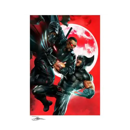 Marvel Art Print Wolverine vs Blade 46 x 61 cm - neuokvireni umjetnički otisak fotografija proizvoda