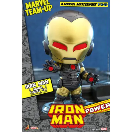 Marvel Comics Cosbaby (S) Mini figura Iron Man (Armor Model 42) 10 cm termékfotója