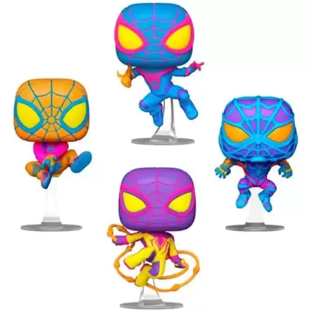 Marvel Funko POP! TV Vinilna figura 4-Pack Miles Morales (BLKLT) 9 cm termékfotója