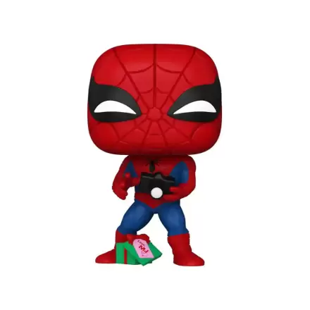 Marvel Funko POP! Vinyl figura Holiday Spiderman s otvorenim poklonom 9 cm termékfotója