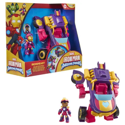Marvel Iron Man And His Awesome Friends Iron Heart figura i vozilo fotografija proizvoda