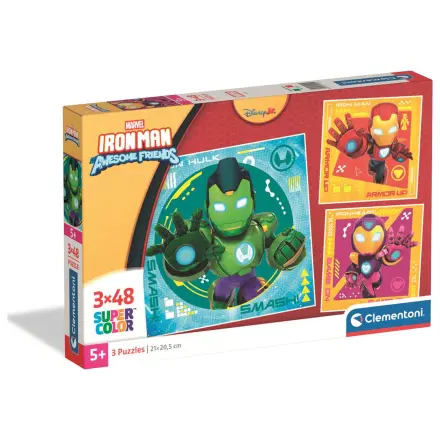 Marvel Iron Man i njegova sjajna Square puzzle 3x48 komada fotografija proizvoda