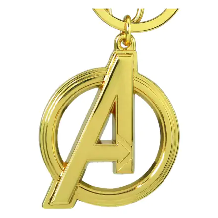 Marvel Metal Keychain Avengers Classic A Logo zlatne boje fotografija proizvoda