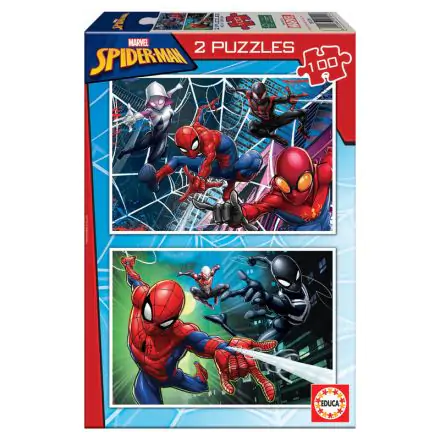 Marvel Spiderman puzzle 2x100 komada termékfotója