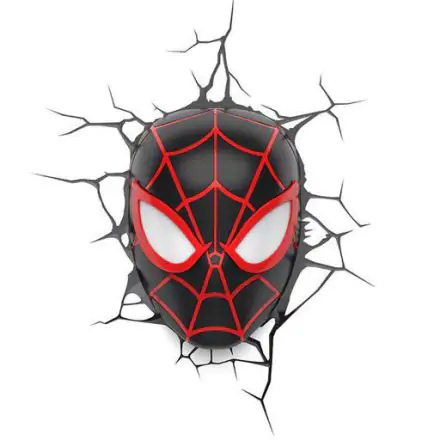 Marvel 3D LED svjetiljka Spider-Man Miles Morales Lice 3D termékfotója