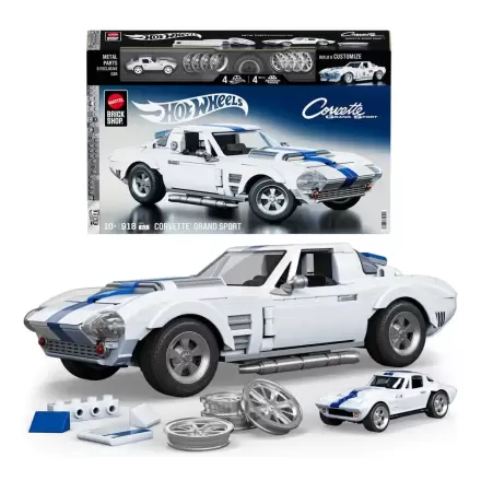 Mattel Brick Shop Hot Wheels Elite Series Građevinski Set 1/16 Corvette Grand Sport fotografija proizvoda
