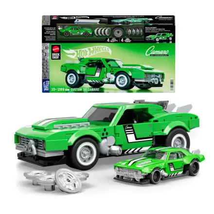 Mattel Brick Shop Hot Wheels Speed Series Set za gradnju 1/32 Custom '68 Camaro fotografija proizvoda