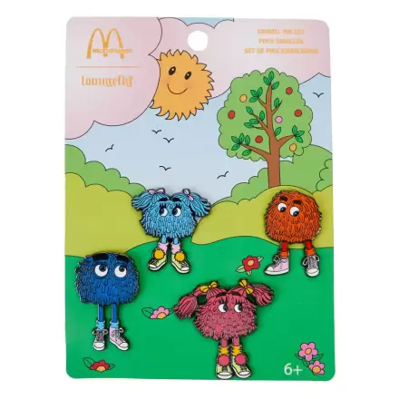 McDonalds by Loungefly Emajlirani Bedževi Set od 4 Fry Gang 3 cm termékfotója