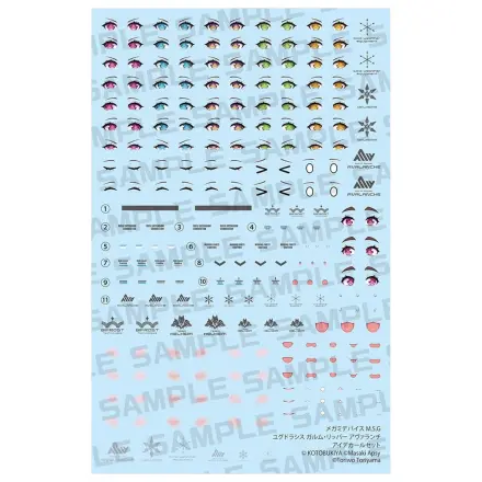 Megami Device M.S.G. Plastični model kit Yggdrasis Garm Ripper Avalanche Eye Decal Set fotografija proizvoda