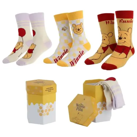 Winnie the Pooh čarape, 3 komada u pakiranju, 36-43 fotografija proizvoda