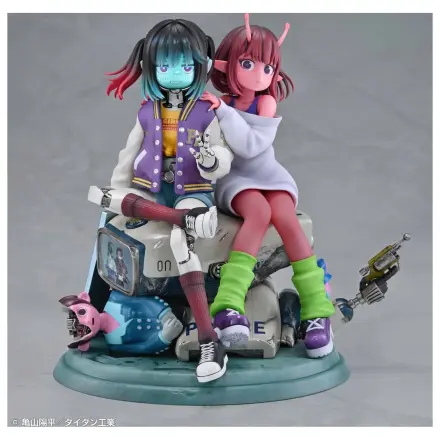 Milky Subway The Galactic Limited Express PVC Figure set od 2 Chiharu i Makina 18 cm fotografija proizvoda