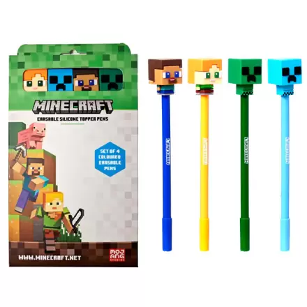 Minecraft set od 4 obojene gumice olovke fotografija proizvoda