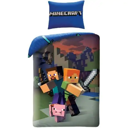Minecraft Set navlake za poplun 140x200cm, 70x90cm fotografija proizvoda