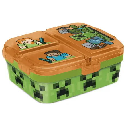 Minecraft Battle Višeodjelna kutija za ručak, XL kutija za sendviče fotografija proizvoda