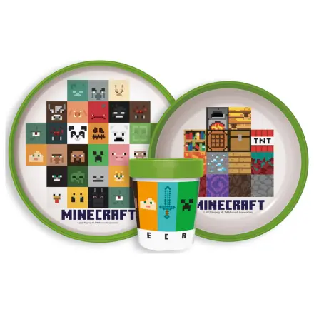 Minecraft Crafters protuklizni set za večeru, Micro Plastic Set fotografija proizvoda